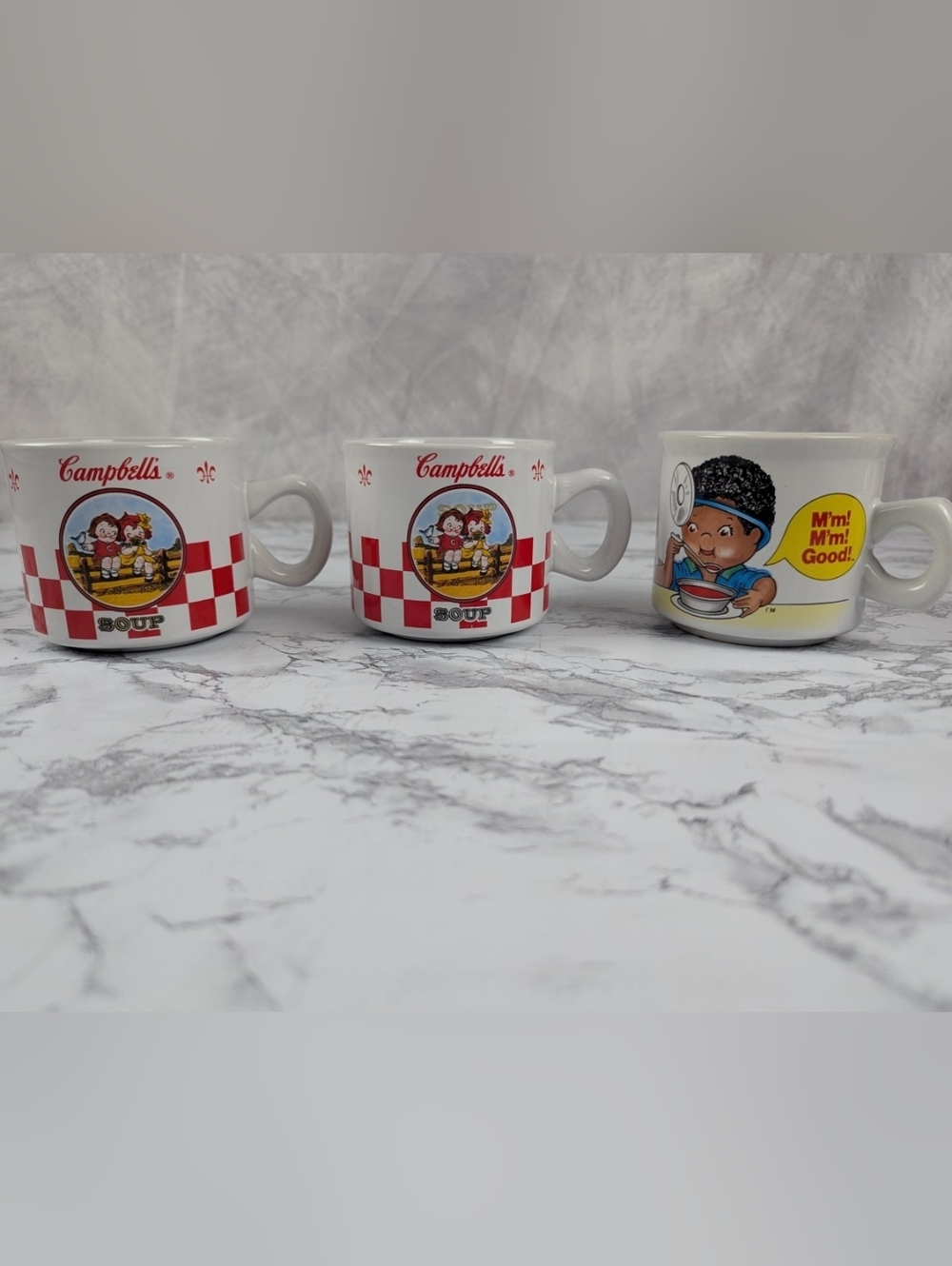 Vintage Campbell’s Soup Kids Mugs Set of 3 – 1993 & 2000 Collectible Ceramic